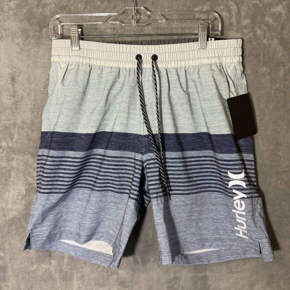 Hurley Other - NWT Hurley Swim Shorts Mens Medium Blue Gray Epic Ombre Volley Water Repellent
